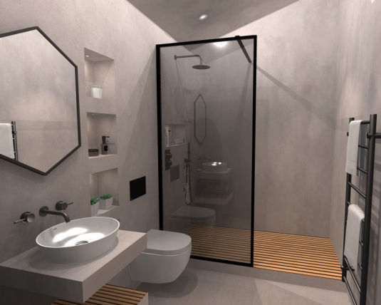 mikrobeton banyo